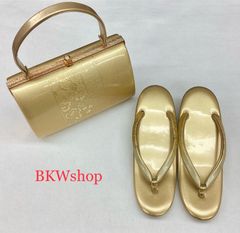 MC-7237 和装小物 草履&amp;鞄セット 千晃 金色 和装バッグ MC-7237 和装小物 草履&鞄セット 千晃 金色 和装バッグ - メルカリ
