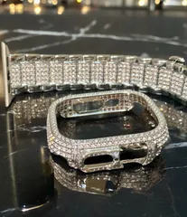 アップルウォッチ ultra 49mmミリ　ステンレスキラキラベルトウルトラ　 ウルトラ２カバー ケース  メンズ レディース 49mm Apple Watch用 3