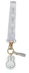 【 miffy ミッフィー 】 スマートキーハンドストラップ ミッフィーフェイス LIC-MF0210 スマートキー ハンドストラップ アクリル製のマスコット付き 