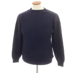 【中古】インバーアラン INVERALLAN ウール クルーネック プルオーバーニット ネイビー【サイズ40】【メンズ】のサムネイル