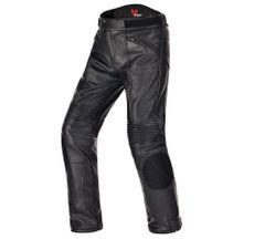 バイクパンツ PUレザー レースパンツ メンズ オートバイズボン 防風 防水 ブラック ウエスト調整可能 L