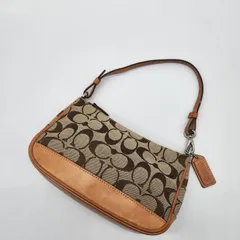COACH　キャンバス　レザー　ストライプ　シグネチャー　クロスボディバッグ　ショルダーバッグ　41750