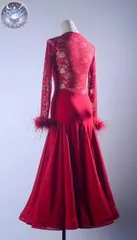 2025年最新】社交ダンス スタンダードドレス 赤の人気アイテム - メルカリ