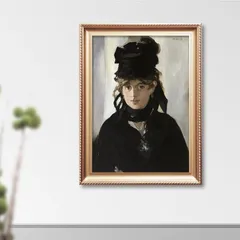エドゥアール・マネ、【黒い帽子のベルト・モリゾ】、希少な額装用画集より 黒い帽子を被ったベルト・モリゾ 【6号】 エドゥアール・マネ