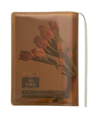 新品 [ aso ] Clear Bookcover fizz クリアブックカバー フィズ 日本製 文庫判 透明 カバー A6 手帳 (アンバー/オフホワイト・文庫サイズ) fg-m325-am-ow