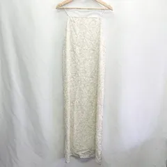 ◇ ⊂ М　line　エムライン 花柄 キャミソール 膝丈 ワンピース サイズM ホワイト レディース E  【1410100000357】