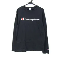 チャンピオン 長袖Ｔシャツ スポーツウエア トレーニングウエア トップス メンズ Lサイズ ネイビー系 Champion 【中古】