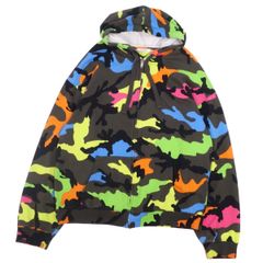 SKYLRK カモフラージュ フード付きパーカー - メルカリ