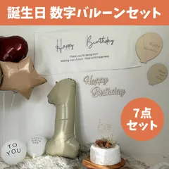 撮影セット　選べる数字バルーンセット　誕生日フォト7点　タペストリー　風船　ハッピーバースデー　男の子　女の子　1歳　2歳　3歳　4歳　5歳　6歳　7歳　8歳　9歳　10歳