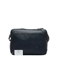 プラダ サフィアーノ メッセンジャーバッグ ショルダーバッグ VA0998 ネイビー レザー メンズ PRADA【1-0122304】のサムネイル