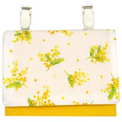 移動ポケット 女の子 ミモザ 移動 ポシェット クリップ付き シンプル ティッシュケース ポケット 移動 ポーチ 子供用 手作り ハンドメイド 女子 リボン 花柄 小花 お花 フラワー 花 あじさい 北欧 風 苺 ブルー ラベンダー ピンク かわいい