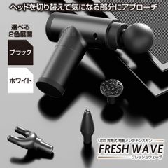 マッサージ ガン フレッシュウェーブ USB充電 筋膜リリース 肩こり 首こり 腰痛 マッサージャー 血行促進 振動ガン 振動 マッサージ機 ミニ 軽量 健康