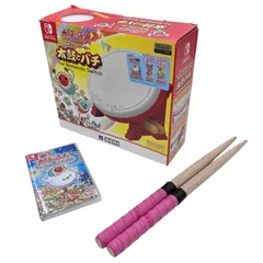 186002　現状品　ソフト・マイバチ付き☆　任天堂　Nintendo Switch　太鼓の達人　太鼓とバチ　動作未確認