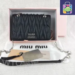 新品同様品 miumiu マテラッセ チェーンショルダーバッグ-WTO輸入1-AOG11