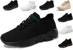 【数量限定】[Chomena] シューズ メンズ レディース スニーカー ランニングシューズ スポーツシューズ 運動靴 黒 白 ウォーキングシューズ スリッポン トレーニング カップル 靴 ジョギング 厚底 幅広 大きい 人気 男女兼用 カジュアル 室内 超軽