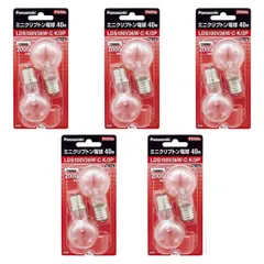 パナソニック(Panasonic) ミニクリプトン電球 E17口金 35ミリ径 40形 2個入 LDS100V36WCK2P (5個セット)