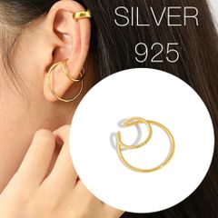 イヤーカフ シルバー レディース ゴールド  匿名配送 新品未使用 アクセサリー おしゃれ おすすめ かっこいい カジュアル シルバーイヤーカフ レディース シルバー925 シルバー925  silver925