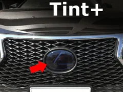 Tint+カット済み レクサスNX10系エンブレム スモークフィルム(スモーク20％ フロントのみ)NX200t/NX300/NX300h AGZ10/AGZ15/AYZ10/AYZ15 前期/後期のサムネイル