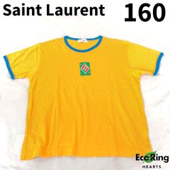 Saint Laurent サンローラン Tシャツ 160 キッズ オレンジ ワッペン 【送料無料】 MSID399