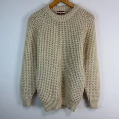 90s McGREGOR マックレガー セーター ニット ベージュ アースカラー メンズ Mサイズ ウール100％ 古着 ストリート シンプル 無地