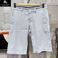 バーバリーブラックレーベル ストライプ ストレッチ ショーツ 76 メンズ BURBERRY BLACKLABEL