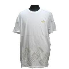 プーマ 半袖Tシャツ 裾プリント 白 S M XL XXLサイズ PUMA 812745