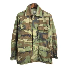 米軍実物 U.S.ARMY BDU フィールドジャケット ミリタリー ウッドランドカモ (メンズ SMALL LONG) 中古 古着 T1310