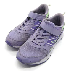 ニューバランス スニーカー ローカット YU650PG1 シューズ 靴 キッズ 女の子用 21.5サイズ 薄むらさき NEW BALANCE 【中古】