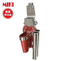 MIKI 三貴 ミキ 工具差し ツールホルダー プロ用 赤革 レッド 特注品 別注 ラチェットレンチ モンキーレンチ 16mmマーカー差し SPH-86X-RE