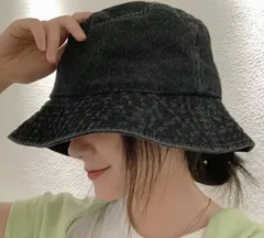 【新品】デニム地ハット ソフトな合わせやすいバケットハット 男女兼用【cap-107】】