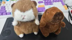 モルモット (バッチ) 人形 カピバラ キーホルダー