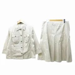 バーバリー ロンドン BURBERRY LONDON セットアップ ジャケット スカート 上44 下46 約M ベージュ IBO69 0424のサムネイル