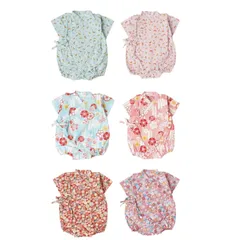 ベビー用甚平 ロンパース甚平 ベビー用浴衣  80cm　日本製 綿100% こども 女児 キッズ 子供甚平 浴衣 花火大会 夏祭り ユアーズアーミーワールド　送料込