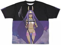 [중고] 의류 니토 크리스 양면 풀 그래픽 T 셔츠 블랙 L 사이즈 [극장판 Fate/Grand Order -신성 원탁 영역 카멜롯-]