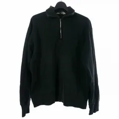 グッドイナフ GOODENOUGH ハーフジップ トレーナー スウェット プルオーバー ワンポイント ロゴ M 黒 ブラックのサムネイル