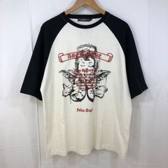 A'GEM/9 エージェムナイン ラグランTシャツ ホワイト×ブラック Lサイズ