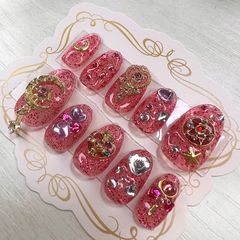 セーラームーン風ネイルチップ - メルカリ