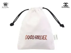 シャネル ノベルティ 巾着ポーチ ココフォーエバー COCO ココ マドモアゼル CHANEL BEAUTE【Used 開封品】