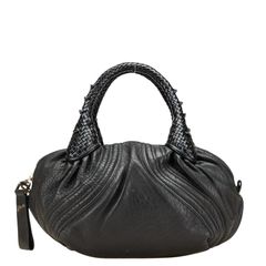 フェンディ ズッカ ミニスパイバッグ 8BL078 ブラック レザー レディース FENDI【228-21305】