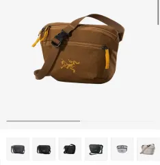 Arc'teryx メッセンジャーバッグ ブラウン ARC'TERYX 「ARC'TERYX」 刺繍ショルダーバッグ - ブラウン