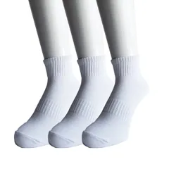 ソックス メンズ くるぶし 白 ショート丈 夏 スニーカー ソックス 靴下 ビジネス 薄手 夏用 足底サポート付 白色 3足セット (27-29cm) [ホワイト] [27.0-29.0 cm]