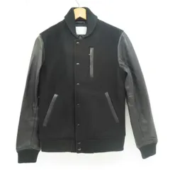 URBAN RESEARCH URiD アーバンリサーチ ラムレザー メルトン スタジャン UI52-17H001 Mサイズ ブラック ※中古