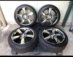 マツダ RX-8 純正 8J+50 18インチ タイヤメッキホイール 4本セット