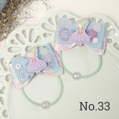 シャカシャカヘアリボン　パステルガール🤍　2点セット