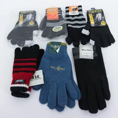 ポロクラブ/ワスク他 手袋 7点セット 未使用 5本指 グローブ キッズ含む まとめて 大量 メンズ