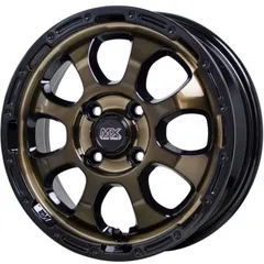 ホイール4本セット MAD CROSS GRACE ブロンズクリア 15インチ 4.5J+45 4H-100のサムネイル