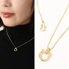 FERRAGAMO フェラガモ ネックレス アクセサリー ガンチーニ 760672 765594 レディース ゴールド ペンダント 真鍮 ロゴ オケージョンのサムネイル