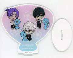 【中古】アクリルスタンド・アクリルパネル 凪誠士郎＆御影玲王＆糸師凛＆ほのぼの キャラアクリルフィギュア 「ブルーロック×ぼのぼの POP UP SHOP inTSUTAYA」