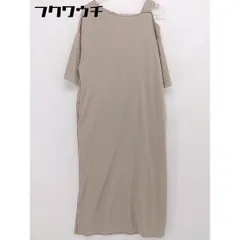 ◇ Shelly island シェリーアイランド半袖 ロング ワンピース サイズM ブラウンベージュ系 レディース 【中古】 【1105240001035】のサムネイル