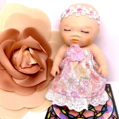 アグリーベイビーズ 花柄ドレス ピンク